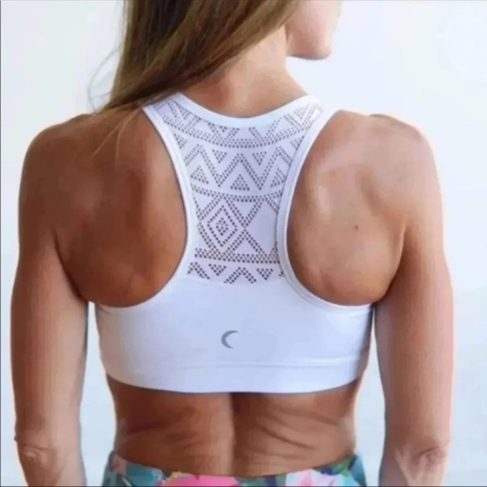 Zyia active White bomber bra
